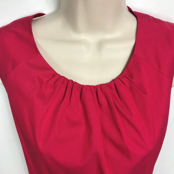Rasberry Pink Elie Tahari Dress EUC 6 Pockets - Picture 4 of 7